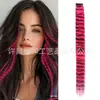 Comercio exterior extensiones de cabello clip-in sin costuras invisibles estampado de leopardo colgantes de oreja highlights pluma de cabello al por mayor extensiones de cabello colgantes de oreja para mujer