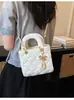 Nova Bolsa Lady Dior Primavera 2026 Bolsa de Mão Casual Feminina, Textura Única, Bolsa de Ombro e Transversal Moderna e Versátil