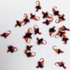 Anzuelo para Mosca Mosquito Venenoso, Cebo Micro-Lua, Set de Pesca Boca de Caballo, Anzuelo de Pelo, Tira Blanca de Comida para Insectos Venenosos, Señuelo Falso de Lentejuela Semilla de Melón