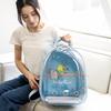 Hola Brid Periquito Sol Pequeño Bolsa Transportadora de Pájaros Mochila para Exteriores Transparente Portátil Gris Cacatúa Periquito