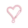 Pintura de Color Caramelo Anillo de Resorte Corazón Hebilla de Resorte Abierta Hebilla Colgante de Aleación Accesorios para Joyería Material para Colgantes Venta al por Mayor