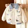 Chaqueta Infantil 2026 Primavera y Otoño Estilo Nuevo Niños Niñas Solapa Versátil Chaqueta Ropa Exterior para Bebé Otoño e Invierno Engrosada