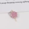 Pendientes de cerámica de colores frescos con pequeñas flores perforadas, pulseras, collares, joyería DIY, accesorios femeninos, venta al por mayor