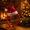 Diadema de Navidad con astas de reno y estrella de cinco puntas, Decoraciones navideñas, Diadema de plástico para niños, Suministros para decoración de fiestas
