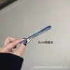 Pinza para el pelo original simple elegante estilo OL para adulto, pinza superior de mezclilla de color claro, pinza para coleta, pinza de resorte