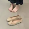 2026 Novos Sapatos Baixos com Laço para Primavera e Verão Femininos, Sapatos de Boca Rasa, Sapatos Slip-On com Solado Macio para Vovó, Sapatos Baixos de Bico Redondo