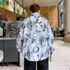 Camisa de manga larga para hombre otoño estilo fino moderno estilo Hong Kong estilo japonés rudo guapo camisa suelta casual versátil chaqueta de pareja en stock