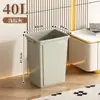 Papelera Cuadrada Comercial para Oficina, Cubo de Basura de Gran Capacidad para Cocina del Hogar, Contenedor de Residuos Sanitarios sin Tapa