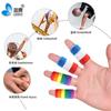 Proteção de dedo arco-íris esportes masculino e feminino basquete anti-desgaste dedo fitness articulação bandagem logotipo jacquard fitness fábrica atacado