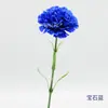Cravo Único com Haste Longa Flor de Seda Artificial Sala de Estar Mesa de Jantar Flor Falsa Arranjo de Flores Flor de Plástico Vaso de Flores de Plástico Arranjo de Flores