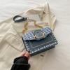 Bolso Pequeño de Alta Gama para Mujer Verano Nuevo Bolso Cruzado de Cadena de Lana Estilo Coreano Moda Explosiones Trendy Joker Bolso Cuadrado Pequeño