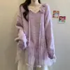 2025 Nuevo Otoño e Invierno Diseño de Malla Empalmada Flor Estéreo Tejido de Punto Suéter Estilo Suave Tejido de Punto Superior para Mujer