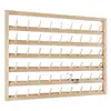 Estante de Hilo de Madera de 54 Ejes para Pared Estante de Almacenamiento de Hilo para Máquina de Coser Montado en Pared Organizador de Pelucas de Madera Maciza Estante de Hilo para Bobinas