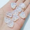 Pulsera con colgante de corazón de melocotón, material para horquillas, pétalos esmaltados, cuentas sueltas, accesorios antiguos para el cabello
