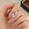 Pendientes de plata de ley s999 con aguja, de cruz y ancla personalizados para mujer, nicho de lujo ligero con un toque de alta gama, adornados con circonita, pendientes deslumbrantes y versátiles