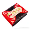 Caja de Regalo Vacía para Cerezas, Adecuada para Cerezas Grandes, Caja de Empaque Universal con Estampado Dorado y Diseño de Banda en la Cintura, Caja de Regalo