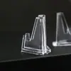 Suporte Transparente Pequeno para Exibição de Moedas Suporte para Exibição de Moedas Comemorativas Medalhas Comemorativas Caixa Redonda Pequena Caixa Quadrada Pequena Suporte Triangular