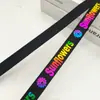Banda elástica jacquard de alta elasticidad y alta densidad de nailon, ropa interior ropa interior con letra de LOGO impresa, cinta elástica, accesorios para la ropa