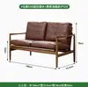 Sillón Individual Vintage de Madera Maciza Nórdica, Silla de Plumas de Cuero Genuino, Sillón Reclinable Perezoso con Relleno de Alta Resiliencia y Alta Resiliencia