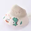 Sombrero de Paja Tejida con Encaje para Niños de Verano, Sombrero para el Sol para Fotografía al Aire Libre, Sombrero de Paja con Encaje para Vacaciones en la Costa, Sombrero para el Sol al por Mayor