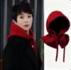 Conjunto de Gorro y Bufanda, Calentador de Cuello Otoño e Invierno, Elegante Gorro de Punto Estilo Coreano, Regalo para Mamá
