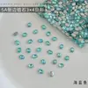 Rhinestones para decoración de uñas de circón ovalado 3*4, rhinestones K9 irregulares de fondo plano, modernos y deslumbrantes, al por mayor para accesorios de decoración de uñas DIY