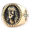 Anel Cruz Masculino Estiloso Anubis Prata Retrô de Alta Qualidade Mais Vendido da Amazon E-Commerce Transfronteiriço Europeu e Americano