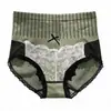 Calcinha modeladora popular de cintura média-alta com controle abdominal, sem costura, para mulheres, com fundo antibacteriano de grafeno, cueca feminina elástica que levanta o bumbum