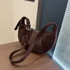 Bolsa de ombro e transversal feminina com estampa de leopardo estilo coreano, novo modelo outono 2026, retrô e única de alto valor