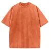 Camiseta Vintage Lavada com Logo Personalizado, Camiseta Cultural Retro Americana de Gola Redonda e Manga Curta, Camiseta Masculina Oversized de Peso Pesado 230g
