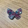 Dulce horquilla de mariposa con pedrería para mujer, flequillo lateral, adorno para la cabeza elegante, pinza superior, flequillo, pinza BB, horquilla, adorno para la cabeza