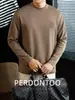 Camiseta de Manga Larga Bordada en 3D Clásica de Gama Alta para Hombre Otoño e Invierno 2026 Algodón Modal Amigable con la Piel Antibacteriana Ropa de Trabajo Capa Base