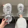 Zapatillas tipo "dad shoes" súper populares para adelgazar para mujer, nuevo modelo de otoño, de suela gruesa, que aumentan la altura, de malla, transpirables, ligeras, zapatillas casuales