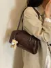 Bolso de Almohada Retro Transfronterizo Bolso Tote para Mujer Henggeng Nuevo Estilo Gran Capacidad Bolso de Hombro Versátil para Viajes Diarios Bolso de un Solo Hombro