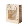 Bolsa de Regalo Tote Transparente con Logo Imprimible para Ramo Muñeca Souvenir Bolsa de Papel Empaque de Joyería Bolsa de Regalo