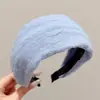 Diadema de punto estilo retro americano de ala ancha, de alta gama, adecuada para frentes amplias, a la moda, versátil para uso diario y para ir al trabajo, pinza para el pelo y accesorio para el cabello