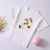 Camiseta de Verano Fina de Manga Corta para Niñas 2022 Nueva Ropa de Verano para Niños de Algodón Puro con Rayas Arcoíris Tallas Pequeñas y Medianas Fabricantes