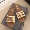 Sandálias Slip-On de Solado Plano Tamanho Grande para Mulheres Moda Verão 2025 Estilo Coreano Sandálias Trançadas de Bico Aberto Retrô Pretas