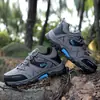 Sapatos Masculinos de Tamanho Grande Verão Outdoor Caminhada Esportivos 46 Impermeáveis Antiderrapantes 47 Canteiro de Obras Trabalho Casual Viagem Sapatos de Proteção do Trabalho