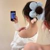 Nuevos Anillos para el Cabello con Borlas de Tulipo No Se Enredan Cuerda para el Cabello de Flor Súper Grande Cuerda para la Cabeza de Tendón de Goma Elástica para Mujer