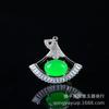 Atacado Bashan Cui Buddha Pendant Material Perigoso Jade Jade Colar Imperial Verde Completo Cui Pequeno Buddha Pendant Clavícula Corrente