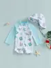 70-80-90-100-110 Traje de Baño Infantil de Manga Larga con Gorro