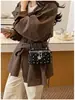 Bolsa Caixa Estilo Chanel Temperamento Estilo Coreano Nicho Novo Estilo Versátil Estudante Deslocamento Diário Bolsa Transversal com Corrente