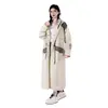 Impermeable Largo para Adultos Lluvia Completa para Exteriores para Hombres y Mujeres Ropa Exterior Ajustable en la Cintura Poncho de una Pieza para Vehículo Eléctrico