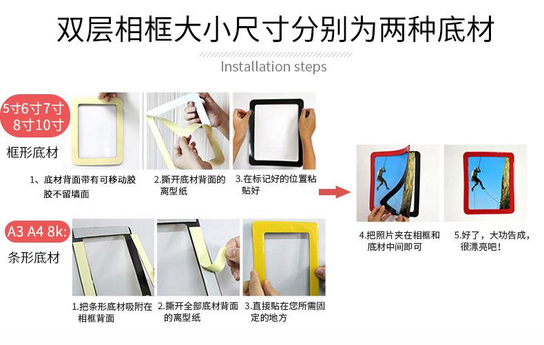 相框底材安装展示