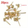 Fábrica en stock directa pendientes esféricos con aro colgante pendientes de bola redonda combinación de caja accesorios joyería diy