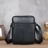 9003 Bolso de Hombro Genuino de Cuero para Hombre, Bolso Vertical de Piel de Vaca de Primera Capa de Alta Gama para Viajes de Negocios, Bolso Cruzado Casual para Hombre
