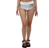 Bikini de viento europeo y americano, tela de cuero patentado bronceado, combinación de colores, shorts de triángulo sexys, ropa interior de color caramelo, una generación de cabello