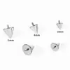 Aretes de Acero Inoxidable Cónicos Puntiagudos con Rosca Externa Moda Accesorios de Piercing para Cuerpo Humano Cónicos Puntiagudos con Rosca Interna Joyería para Piercing Venta al por Mayor