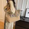 Bolsa de lona impermeável espessa estilo japonês para o dia a dia, bolsa de ombro grande capacidade, estudantil artística, simples